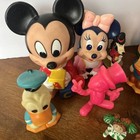 Vintage Mickey Disney Minnie Rubber Toy Lot - Donald Vintage- Antique