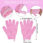 4 Pairs Bath Exfoliating Gloves Scrub  Double Sided Bath Mitts Scrubs For Shower