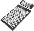 Black   White Acupressure Mat With Pillow For Enhanced Relaxation   Energy Boost