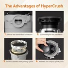1 2 Hp Garbage Disposal Continuous Feed Disposer Corded 2 Stage Ez Mount