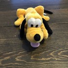 Disney Store Tag Pluto Plush Doll Toy 9  Stuffed Animal Soft Dog Yellow