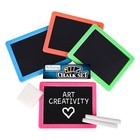 Artcreativity Neon Chalkboard Sets For Kids  10 Kit  1 Mini Chalk Board 2 Chalk