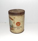Pre-1900 Nebraska Blossom 25 Ct Empty Cigar Tin Factory 66 Stamped Bottom Rare