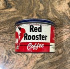 Vintage Red Rooster Coffee Tin 1 Lb  Rooster Super Valu Stores Hopkins Mn Empty