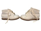 Vintage 1970 s Child Life White Patten Leather Baby toddler doll Shoes Size 2 5