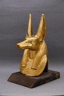 Handcrafted Stone Anubis Bust Ancient Egyptian Anubis Statue God Of Afterlife