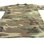Vintage 1980s Rothco Woodland Camouflage Green Brown Army Hunting Camo Unisex Xl