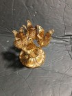 Vintage Stylebuilt Accessories Gold Metal Filigree Tulip Lipstick Holder