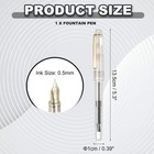 Fountain Pen Medium Nib For Professional Office  Transparent White
