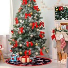 4th Of July American Flag Patriotics Stars And Stripes Tree Skirt 30 Inch Mem   