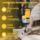 Electric Impact Wrench 1300nm High Torque 1 2 cordless Impact Gun  2 4ah Battery