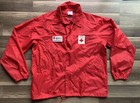 American Red Cross Disaster Services Jacket Mens Large  couple Flaws  
