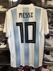 2018 Adidas Fifa Argentina Lionel Messi Soccer Futbol Jersey Kit Men Large Shirt