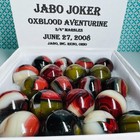 Box Lot Of 20 Jabo Joker Oxblood Loaded Aventurine Marbles Mint Collection  3 4 