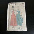Vintage 1950s Butterick 4890 Princess Sun Dress   Bolero Sewing Pattern 12 Used