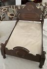 Vintage Victorian Eastlake Style Bed 23    X 14  Walnut Salesman Sample 
