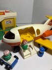 Fisher Price Little People Vtg 1986 Airport Set   almost Complete   Extras