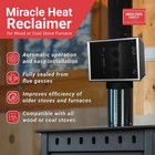 Us Stove Company 6-inch Miracle Heat Reclaimer Wood Or Coal Stove Furnace  Black