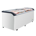 71   Curved Top Display Freezer 19 3 Cu ft Sliding Glass Lid Ice Cream Freezers