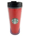 Starbucks Logo Red White Heart Hands Insulated Coffee Travel Mug Cup Tumbler