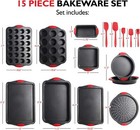 Baking Pan Set 39 Piece Premium Baking Set Nonstick Bakeware Sets Bpa Free New