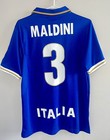 Italy Maldini 1996 Soccer Home Jersey Men Size Medium
