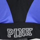 Victorias Secret Pink Sports Bra Womens Medium Blue Ultimate Push Up Adjustable