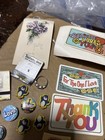 Vtg Junk Drawer Lot Mini Mouse Keys Coin Ring Trinkets Match Books Stamps 