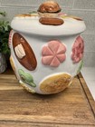 Vintage 1950s Napco Cookies All Over Grandma Cookie Jar Nice 