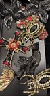 Lot Of 13 Beaded Sequin Appliqu  s Vintage To Modern Cross   Butterfly