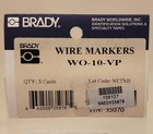 Brady Wire Markers Wo-10-vp  Calibration Stickers  Lot Of 5 Packs