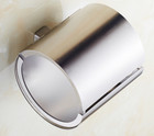 Wall Mounted Toilet Paper Roll Holder Tissue Box W cover stainless Steel Brushed