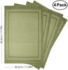 Placemats  Placemats For Dining Table Set Of 4  Heat-resistant Washable Pvc Tabl