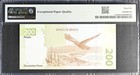 M4711 Banco De Mexico 200 Pesos 2018 P132a Pmg Gem Unc 65 Epq