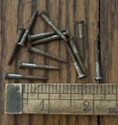 Wood Screws Flat Head Slotted   4 X 1 Steel Bright American Made Old Screws