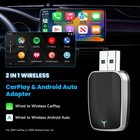 2-in-1 Wired To Wireless Carplay Adapter  android Auto Adapter Plug   Play Us  1