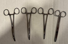 Vintage Lot Of 4 Surgical Forceps Stainless Steel Pakistan Medical Instruments
