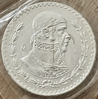 1965 Mexico 6 Coin Set In Omp  Includes Large Silver Coin 