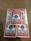 Bicycle Pinochle Jumbo Index Red blue Playing Cards  9 Decks 