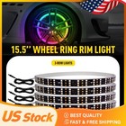 15 5  Rgb   Chasing Flow Three Row Led Ring Wheel Rim Lights For Truck Car 5050