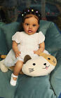 24  Toddler Reborn Baby Doll Black Girl Dark Skin Lifelike Reborn Baby Dolls