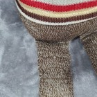 Large Dan Dee Plush Sock Monkey Red   Brown Striped Shirt W  A Heart 21    Cute 