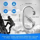 Braided Polyester Arborist Climbing Rope 12mm X 32ft With 2 Carabiners