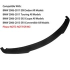 For Bmw 3 Series 2006 2011 E90 E91 E92 E93 Front Bumper Splitter Gloss Black
