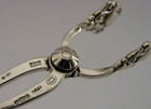 Georg Jensen Sterling Silver Sugar Tongs Nips 1958 Acorn Pattern