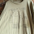 Foo Fighters Guitar Throne Sketch Dave Grohl Olive Green Shirt Men s Large