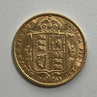1891 Victoria Jubilee Head Shield Back Gold Half Sovereign Coin Very Fine Detail