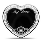 2025 1 Oz Proof Samoa Silver The Gems Of Love Pink Blush Coin  high Relief 