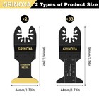 Grinoxa 55pcs Multi Tool Blades Kits  Professional Universal 55pcs  Black