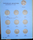 1953 To Date  Canada Twenty Five Cents Collection- Used -16 Coins - No  3 -   2